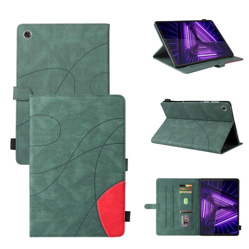 Coque Pour Tablet Lenovo Tab M10 Plus,Etui Pour Tablet Lenovo Tab M10 Plus,Pu Housse Flip Coque Avec Built Stand Et Magnétique Fermeture Bande,Vert