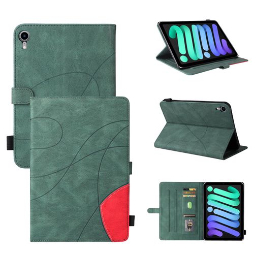 Coque Pour Ipad Mini 6 Housse Tablette,Etui Pour Tablet Apple Ipad Mini 6 Pu Housse Flip Coque Avec Built Stand Et Magnétique Fermeture Bande,Vert