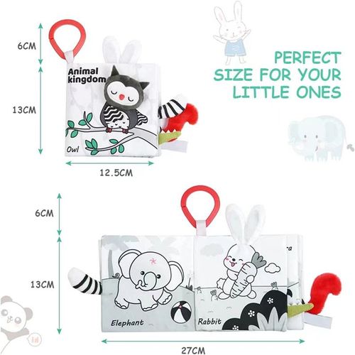 Jouet De Livre Tissu Pour Bébé 0 3 6 Mois Poussette Pour Bébé 8 9 Mois Livre À Suspendre Set Doux Froissé Convient Pour Un Cadeau De Naissance Fille Garçon