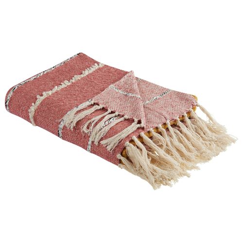 Couverture Naikhu Coton 130 X 170 Cm Rouge Clair