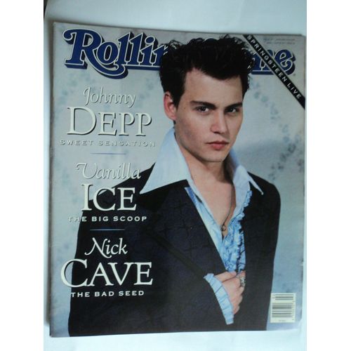 Rolling Stone Magazine 1991 No 595 Johnny Depp