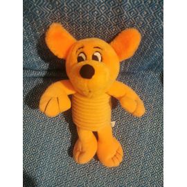 Doudou Peluche Kangourou Ressort Orange Walibi Ventouse