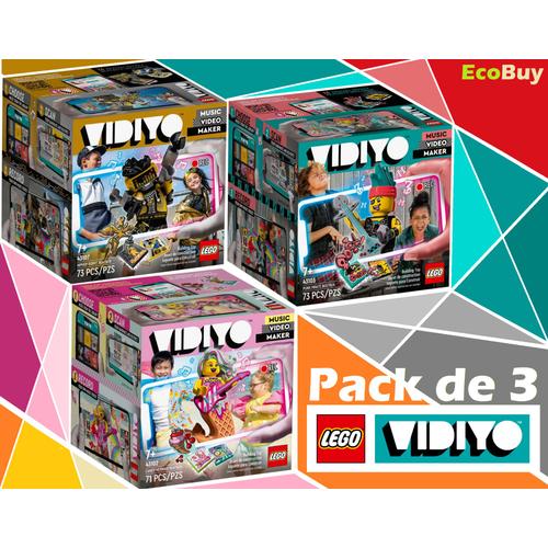 Pack De 3 Lego Vidiyo : 43102 Candy Mermaid + 43103 Punk Pirate + 43107 Hiphop Robot Beatbox