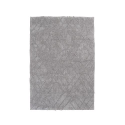 Vercai Rugs Collection Jay - Tapis À Poils Longs - Carpet Microfibre Pour Le Salon - Polyester Microfibre - Argent - 110x160 Cm