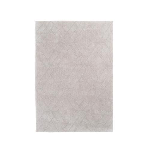 Vercai Rugs Collection Jay - Tapis À Poils Longs - Carpet Microfibre Pour Le Salon - Polyester Microfibre - Ivoire - 70x140 Cm