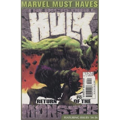 Marvel Must Haves : Hulk, Return Of The Monster ( 66 Pages V.O. 2003 ) ** # 34 - 36 By Bruce Jones, Romita Jr & Tom Palmer !