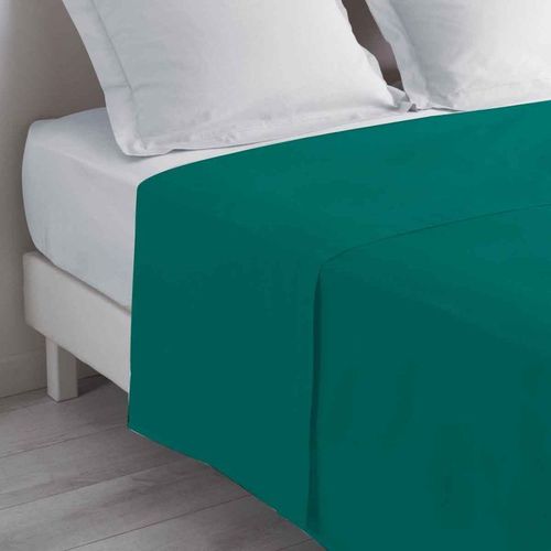 Drap Plat En Coton "Biolina" 180x290cm Émeraude