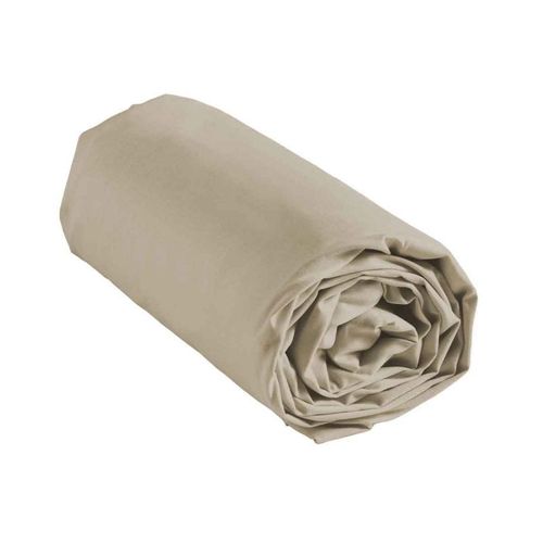 Drap Housse En Coton "Biolina" 180x200cm Taupe