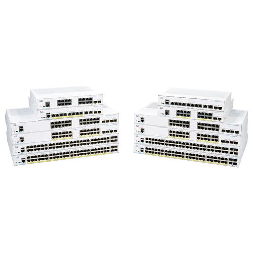 Cisco Business 250 Series CBS250-48P-4X - Commutateur - C3 - intelligent - 48 x 10/100/1000 (PoE+) + 4 x 10 Gigabit SFP+ - Montable sur rack - PoE+ (370 W)