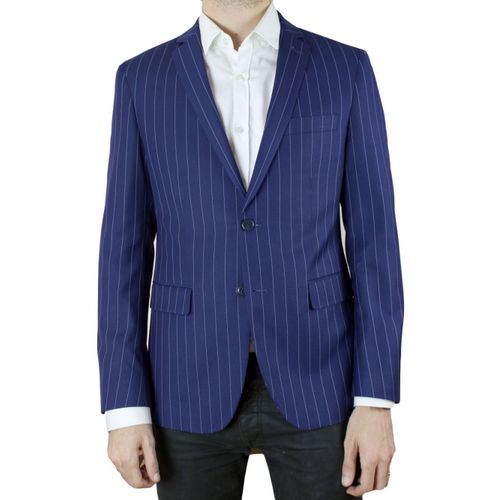 Veste Rayé Bleu Homme