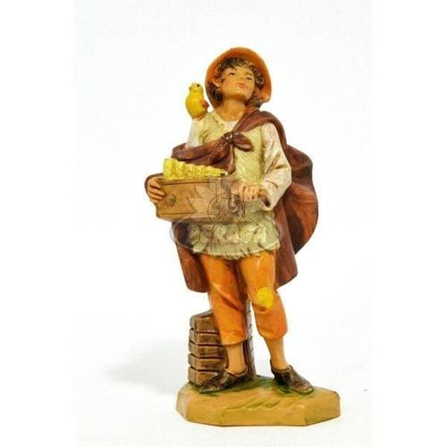 FONTANINI SHEPHERD carillon 12CM RESINE STATUETTE CRIB (F-52)