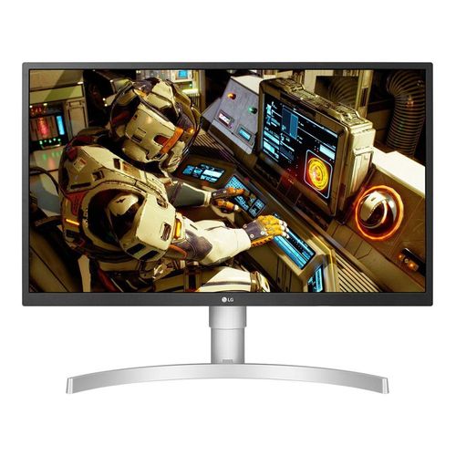 LG 27UL550-W - Écran LED - 27" - 3840 x 2160 4K @ 60 Hz - IPS - 300 cd/m² - 1000:1 - HDR10 - 5 ms - 2xHDMI, DisplayPort - noir mat, blanc mat, argent mat brossé