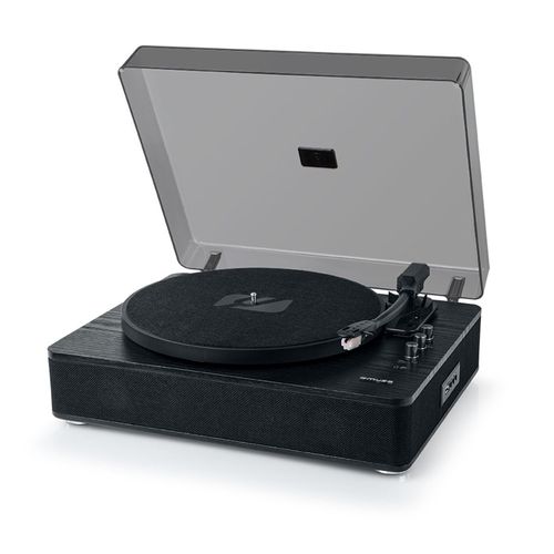 Platine vinyle Muse MT-106 WB, 3 vitesses 33/45/78 tours, Stéréo 2x5W - Bluetooth, Port USB pour lecture et encodage - Noir