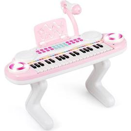 vidaXL Piano avec 37 Touches et Tabouret Microphone Jouet Enfants Instrument