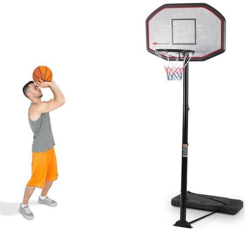 Panier De Basket Sur Pied Enfant Adulte Hauteur 220-305cm Réglable Mobile Avec Roues