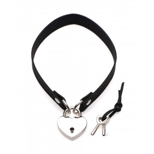 Lock-It Heart Collier Ras-De-Cou Avec Serrure En Forme De Cã?Â¿¿Ur