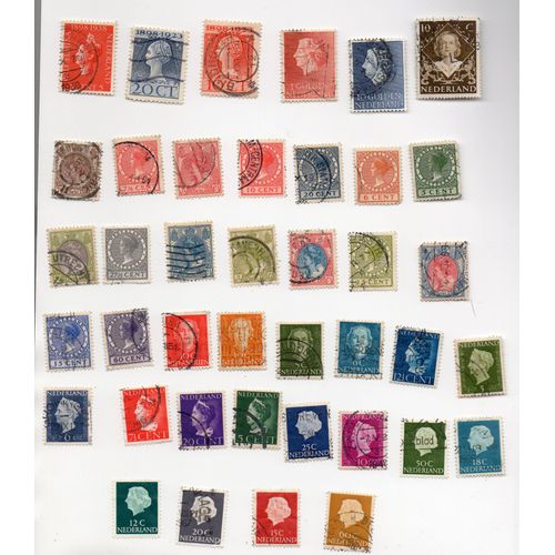 Pays-Bas- Lot De 40 Timbres Oblitérés- Reines