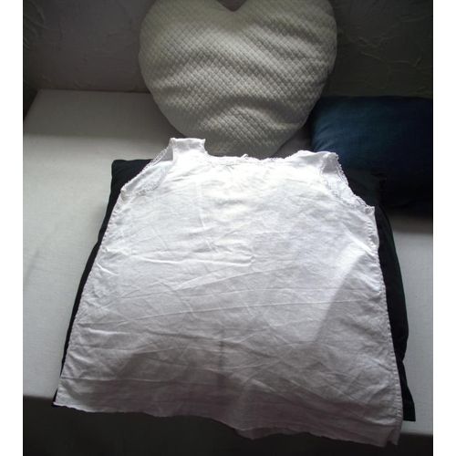 Coupons Anciens (2) Coton Blanc Dentelle Et Galon Pour Couturières Et Créatrices Pour Réaliser Tenue De Poupée Ou Petite Fille