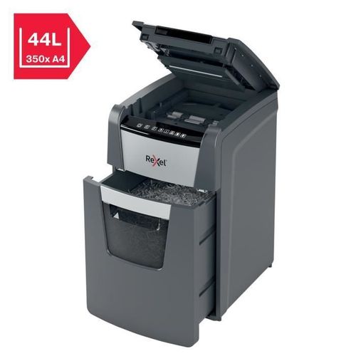 Rexel, Destructeur De Documents Automatique Optimum Auto+ 150x, Coupe Croisée, Din P4, 150 Feuilles, 44l
