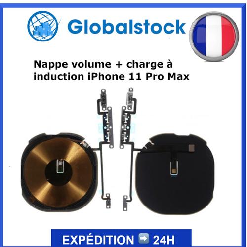 Nappe Volume + Charge À Induction Pour Iphone 11 Pro Max