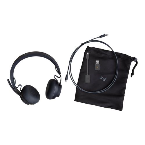 Logitech Zone 900 - Micro-casque - sur-oreille - Bluetooth - sans fil - Suppresseur de bruit actif