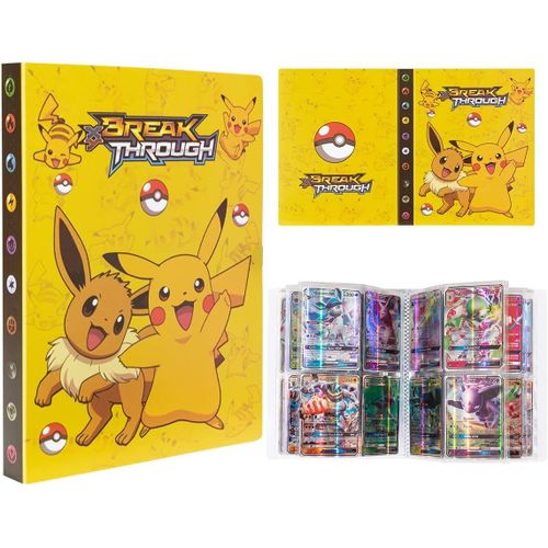 Classeur Carte Livrets, Album De Cartes À Collectionner Original - 30 Pages Et Peut Contenir 240 Cartes Paquets Cadeaux Pour Enfants (B)