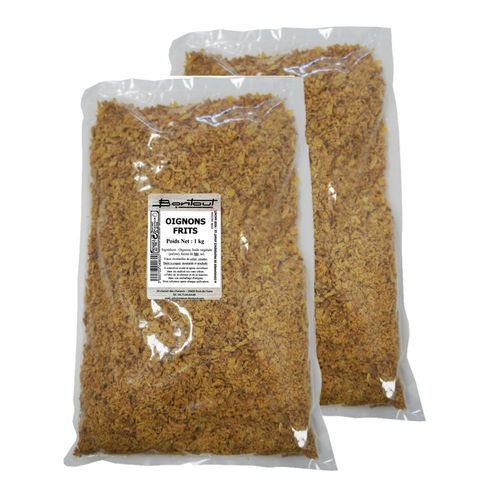 Lot 2x Oignons Frits - Sachet 1kg