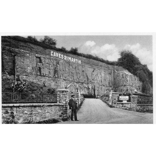 Carte Postale Ancienne Saint Remich Sur Moselle - Luxembourg - Caves Saint Martin Entree Des Caves - 9 Cm X 14 Cm - Non Ecrite