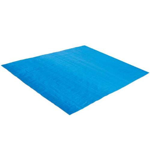 Tapis de sol bleu pour piscine Summer Waves 3,91 x 3,91 m pour piscine ? 3,66 m