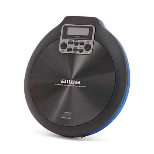 Aiwa Walk Azul / Reproductor De Cd Mp3