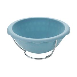 Zenker 43937 Moule Demi Sphère Pour Ballon De Foot, Moule À Gâteau Demi Sphère, Moule Robe De Princesse, Silicone, Bleu, 18 X 9 Cm