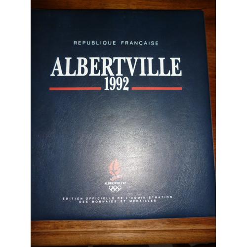 Album Albertville 1992 " Édition Officielle De L'administration Des Monnaies Et Médailles"