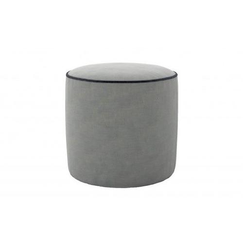 Pouf Pouf Cercle Tissu Mini Gris Clair Diam.50 H.47