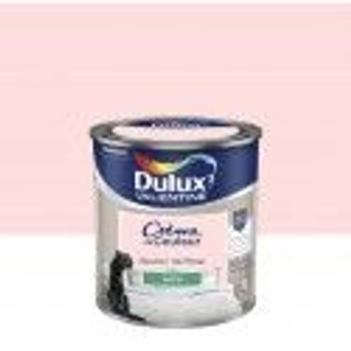 Peinture décoration finition crème de couleur satin bouton de rose 0.5l DULUX VELENTINE