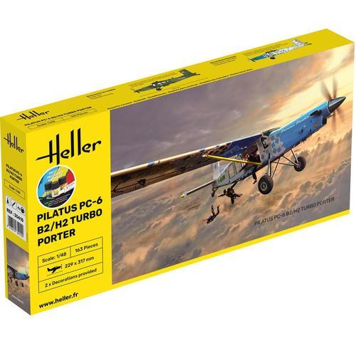 Maquette D'avion : Starter Kit : Pilatus Pc-6 B2/H2 Turbo Porter-Heller