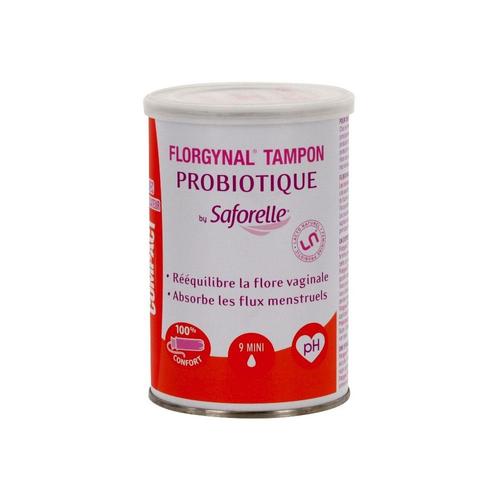 Saforelle Florgynal Compact Probiotique Mini 9 Tampons 