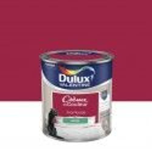 Peinture décoration finition crème de couleur satin framboise 0.5l DULUX VELENTINE