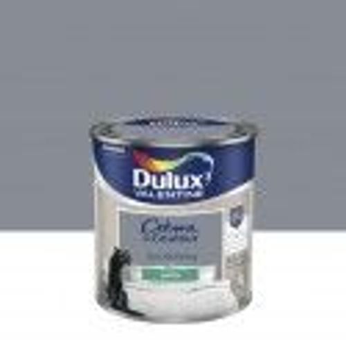 Peinture décoration finition crème de couleur satin gris building 0.5l DULUX VELENTINE