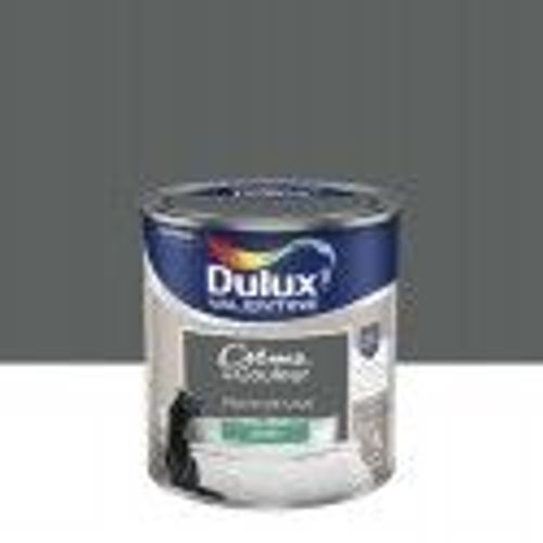 Peinture décoration finition crème de couleur satin gris pierre de lave 0.5l DULUX VELENTINE