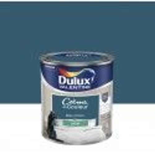 Peinture décoration finition crème de couleur satin bleu paon 0.5l DULUX VELENTINE