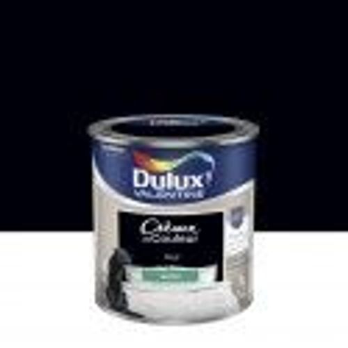 Peinture décoration finition crème de couleur satin noir 0.5l DULUX VELENTINE