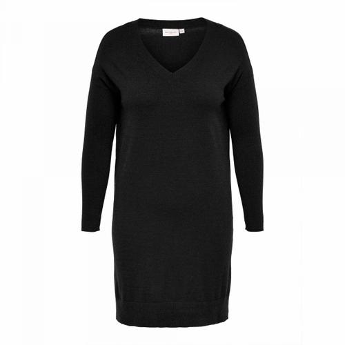 Robe Pull Manches Longues Col V Droite Femme Only Carmakoma
