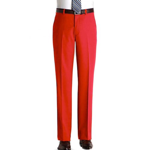 Pantalon En Polyester Rouge Homme