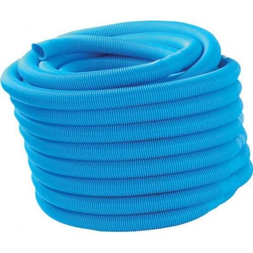 Tuyau de filtration flexible flottant annelé découpable de 36,5 m - Ø38 mm - bleu