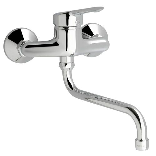 Mitigeur lavabo mural OKYRIS 2 CLINIC bec tube