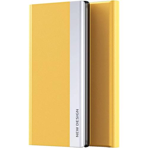 Rantuo Coque Pour Iphone Se 2022, Case À Rabat Magnétique, Anti-Chute, Anti-Rayures, Stand Indépendant, Antichoc Étui Housse Cover Pour Iphone Se 2022.(Jaune)