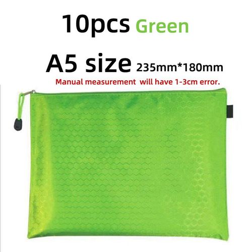 Sacs À Fermeture Éclair En Toile B8 Horizon A5 B5 A4 B4",S De Documents Colorés,Sac De Fichiers,Dossier De Fichiers,École De Papeterie,Production De Classement,"10 Pièces - Type 10pcs A5 #G