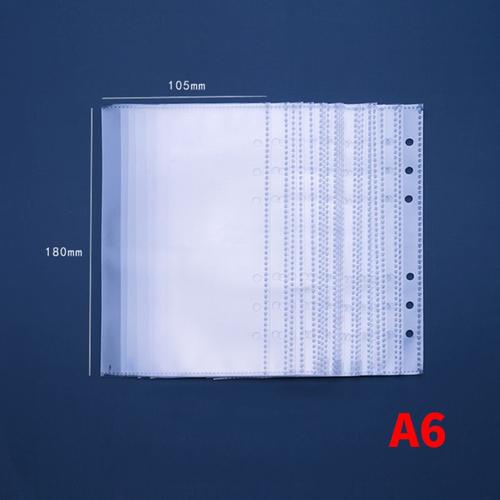 Lot De 10 Pochettes En Pvc Transparentes A5 Ou A6 À 6 Trous",Porte-Fichiers Et Documents Souples De Rangement Pour Dossiers Et Classeurs À Anneaux,Pour ,"Loisirs Et Fournitures De Bureau - Type A6