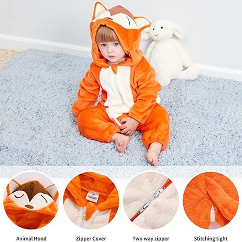 Manteau À Capuche Barboteuse Combinaison De Neige Grenouillère Chaud Bébé De 18-24 Mois (100)