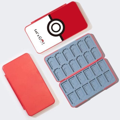 Étui De Rangement Pour Cartes De Jeu Compatible Avec Nintendo Switch Oled Model/Switch Lite, Boîte De Protection Avec 24 Emplacements (Rouge)